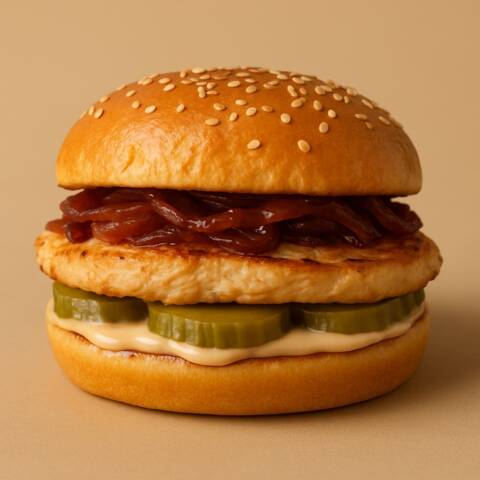 Mr. Poutin Classic Chicken Burger
