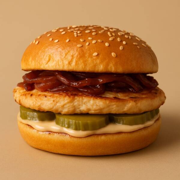 Mr. Poutin Classic Chicken Burger