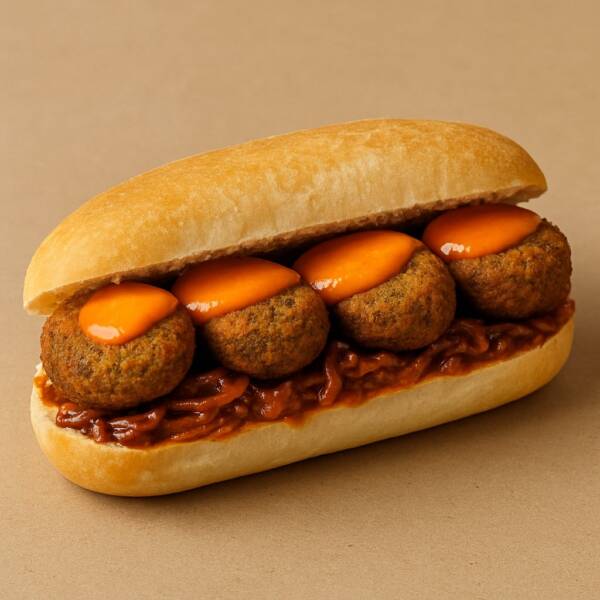 Mr. Poutin Felafel Sandwich