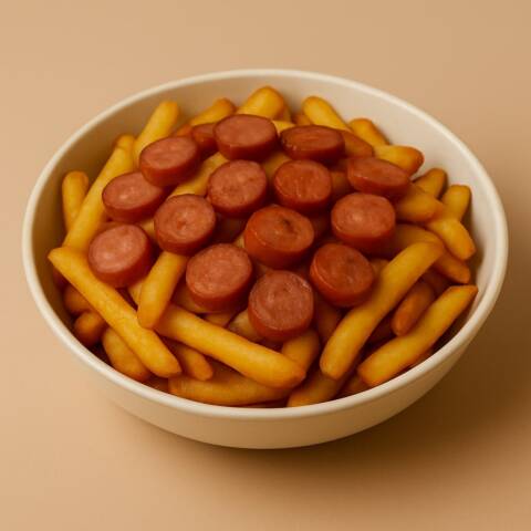 Mr. Poutin Fries with sausage