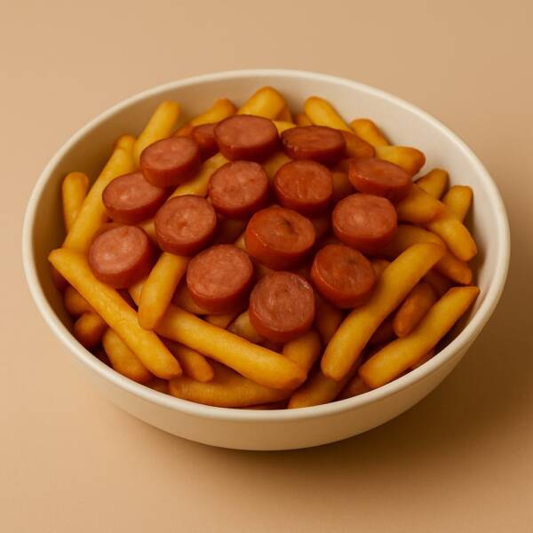 Mr. Poutin Fries with sausage