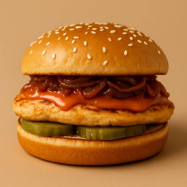 Mr. Poutin Spicy Chicken Burger